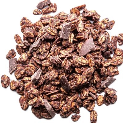 Bolsa a granel de chocolate negro de granola orgánica premium 5 kg