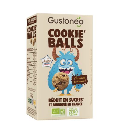 Organic cookie balls with chocolate chips