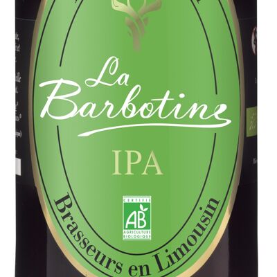 ORGANIC BEER IPA 33CL LA BARBOTINE