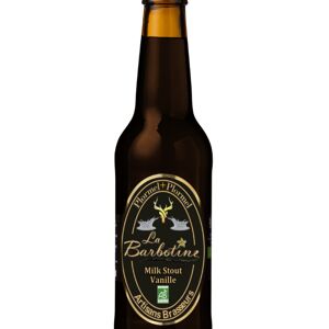 Biere bio stout vanille 33cl la barbotine