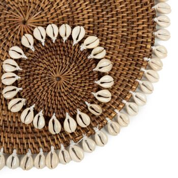 Set de Table Coquille Coloniale - Marron Naturel 4