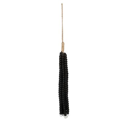 The Wooden Beads Tassel - Black