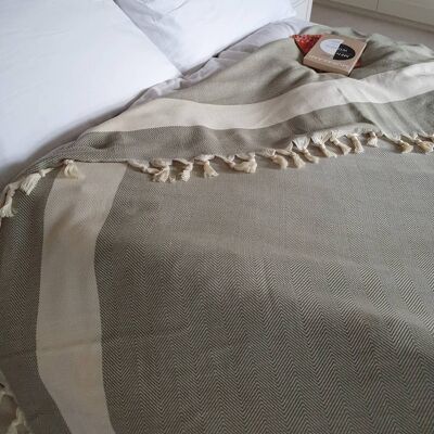 Accent Cotton Coverlet | Sage Green