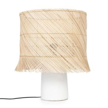 Lampe de table en rotin - Blanc Naturel 1