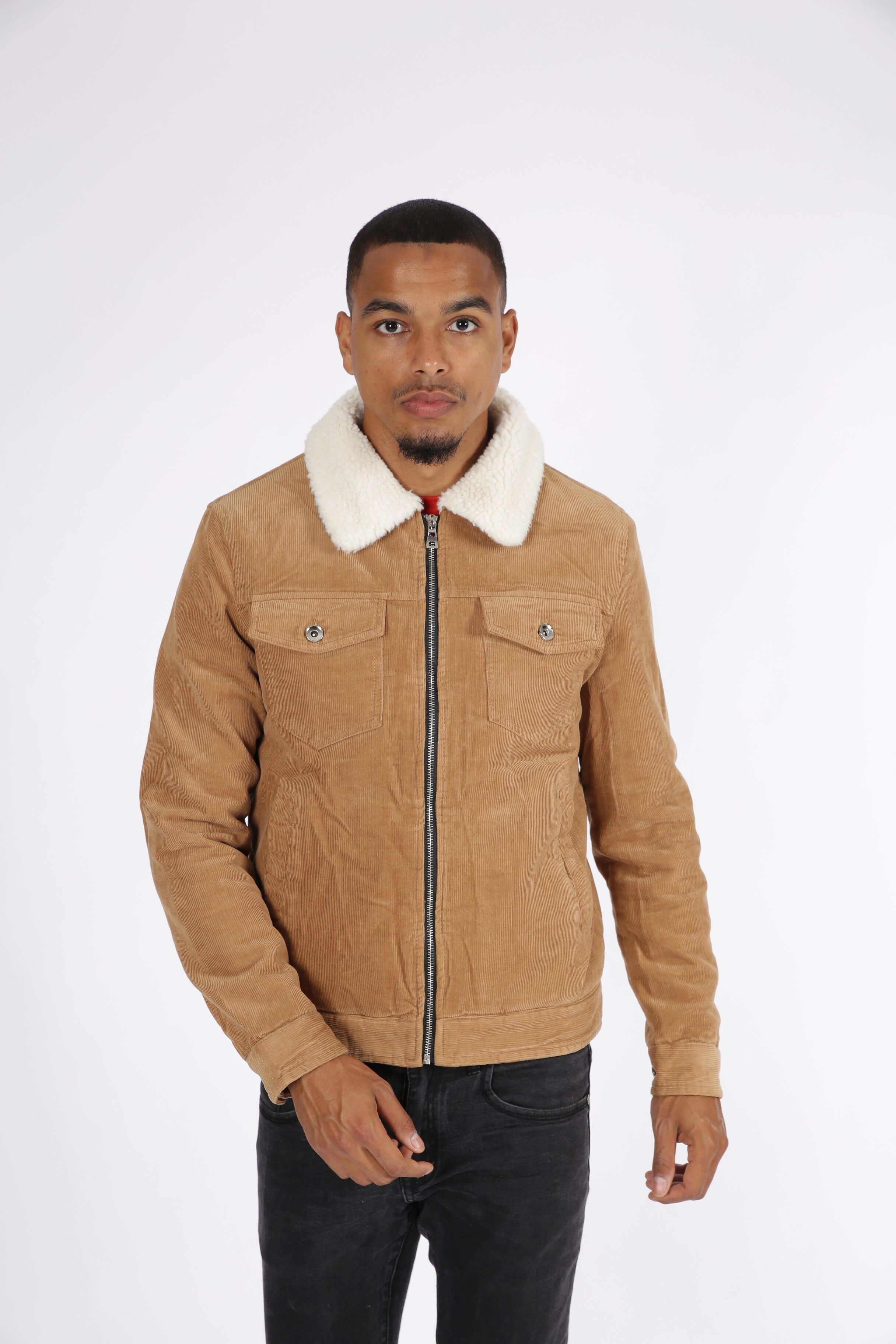 Veste a col discount mouton