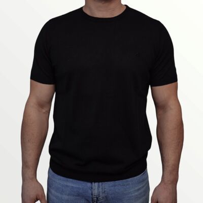 SHPERKA Kaschmir T-Shirt schwarz