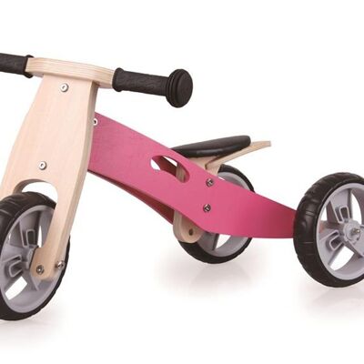 Bici in rosa, equilibrio 2 in 1