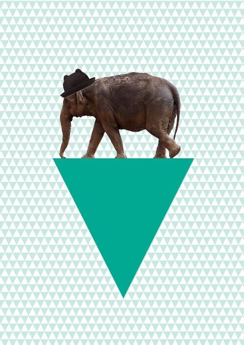 Poster beestenboel olifant 1