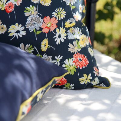 "Germain" floral print cushion