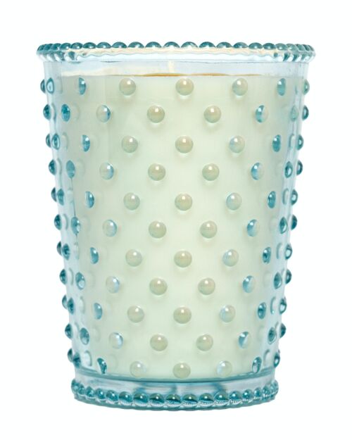 Simpatico Hobnail Glass Candle #34 Blue Agave