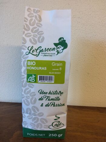 Cafe bio honduras 250 gr grain