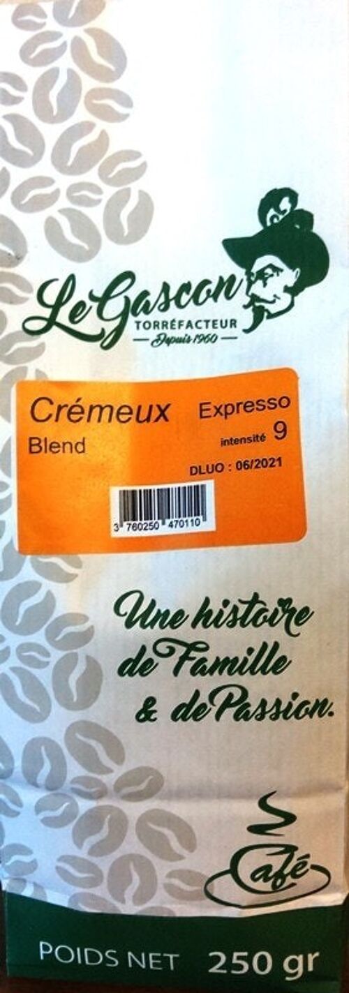 Cafe cremeux 250 grs expresso