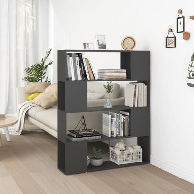 Homestoreking Bookcase / room divider 100x24x124 cm gray