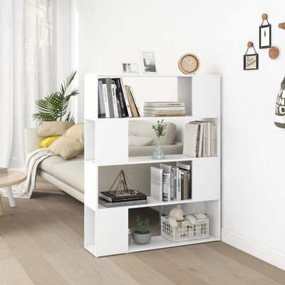 Homestoreking Bookcase/room screen 100x24x124 cm white