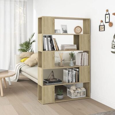 Homestoreking Bookcase/room divider 100x24x155 cm chipboard 3