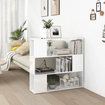 Homestoreking Bookcase/room screen 100x24x94 cm high gloss wi