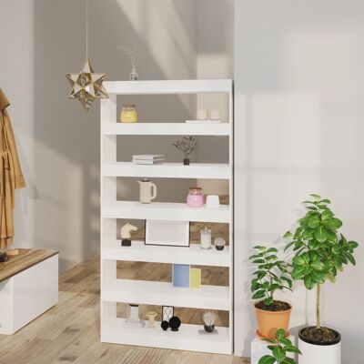 Homestoreking Libreria / paravento 100x30x198 cm legno lavorato 7