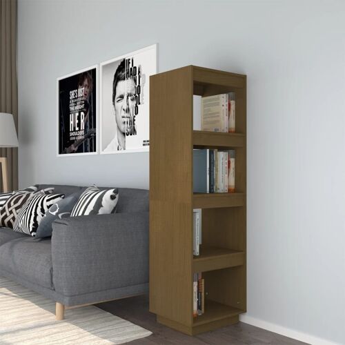 Homestoreking Boekenkast/kamerscherm 40x35x135 cm grenenhout h