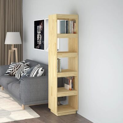 Homestoreking Boekenkast/kamerscherm 40x35x167 cm massief gren