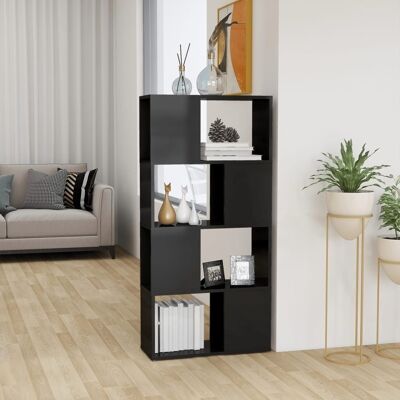 Homestoreking Bookcase / folding screen 60x24x124.5 cm high gloss 1