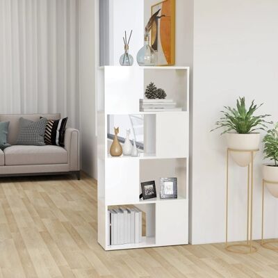Homestoreking Bookcase / folding screen 60x24x124.5 cm high gloss 2