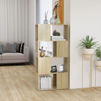 Homestoreking Bookcase/room divider 60x24x124.5 cm chipboard 2