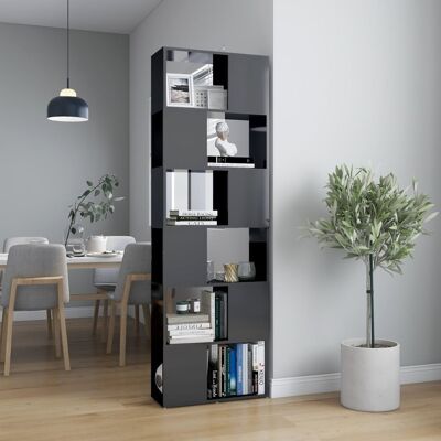 Homestoreking Libreria/paravento 60x24x186 cm lucido gr