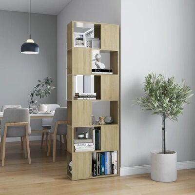Homestoreking Bookcase/room divider 60x24x186 cm chipboard s