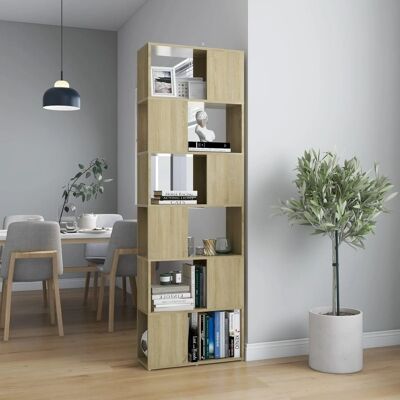 Homestoreking Boekenkast/kamerscherm 60x24x186 cm spaanplaat s