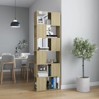 Homestoreking Bibliothèque/séparateur 60x24x186 cm aggloméré s