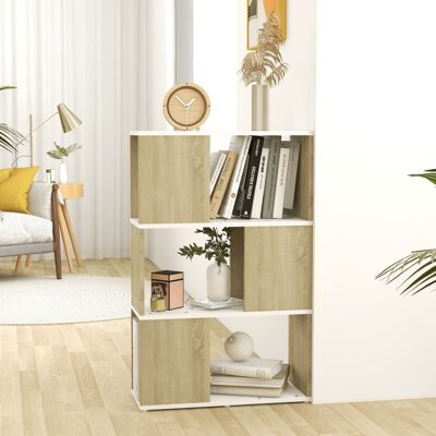 Homestoreking Bücherregal/Raumteiler 60x24x94 cm Spanplatte mit 2
