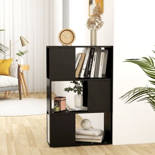 Homestoreking Boekenkast/kamerscherm 60x24x94 cm spaanplaat zw