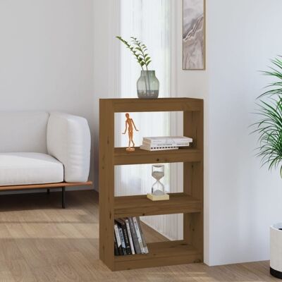 Homestoreking Libreria / paravento 60x30x103,5 cm in legno di pino