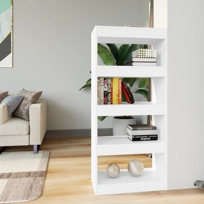 Homestoreking Bookcase / folding screen 60x30x135 cm processed wood 7