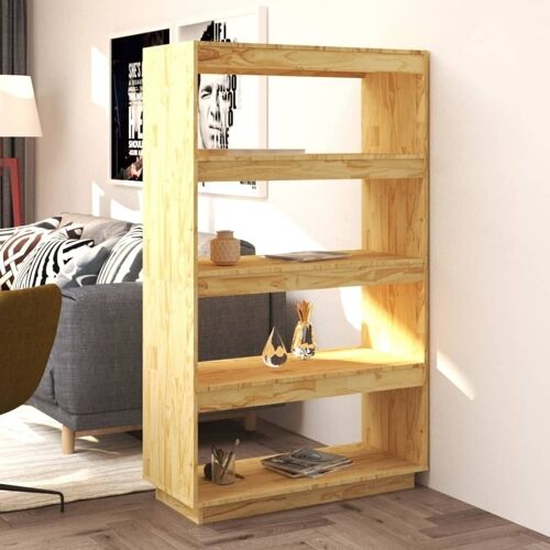 Homestoreking Boekenkast/kamerscherm 80x35x135 cm massief gren 2