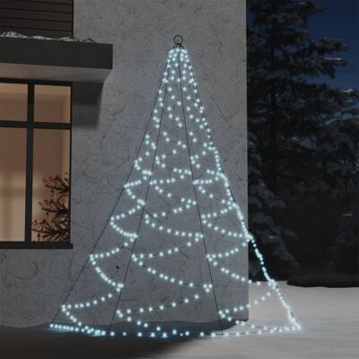 Homestoreking Albero con gancio in metallo e 260 LED modello da parete 3 m2