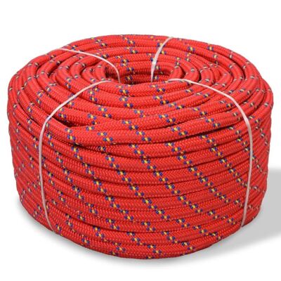 Homestoreking Boat rope 6 mm 100 m polypropylene red