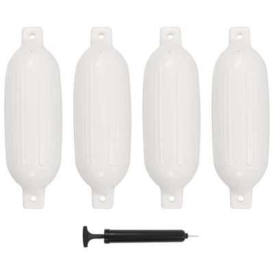 Homestoreking Bootsfender 4 Stück 58,5x16,5 cm PVC weiß