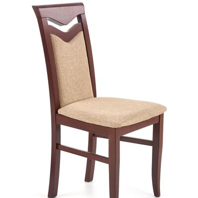 Sedia da pranzo Arlempdes marrone e bianco, marrone chiaro, grigio, marrone - marrone chiaro