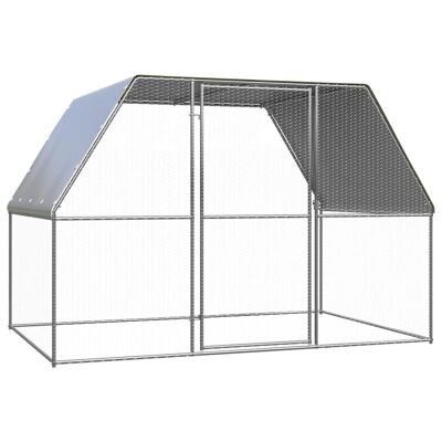 Homestoreking Outdoor chicken coop 3x2x2 m galvanized sta