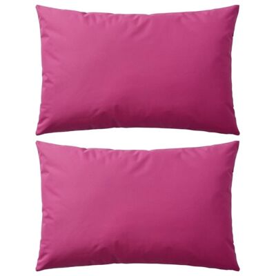 Homestoreking Buitenkussens 60x40 cm roze 2 st