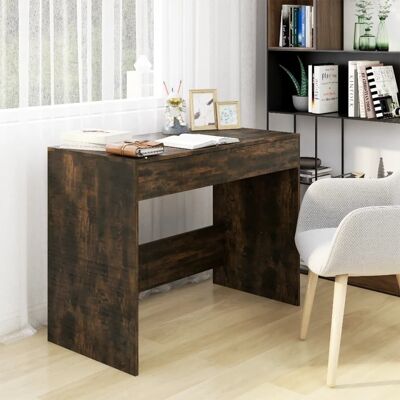 Homestoreking Desk 101x50x76.5 cm chipboard smoked oak kl