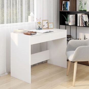 Bureau Homestoreking 101x50x76,5 cm aggloméré blanc