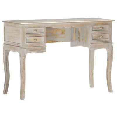 Homestoreking Desk 115x45x75 cm solid mango wood gray