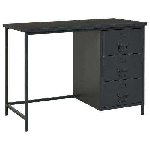 Homestoreking Bureau industrieel met lades 105x52x75 cm staal 1