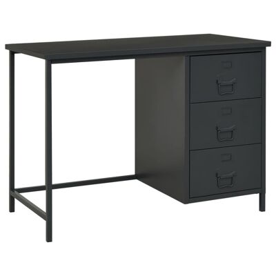Homestoreking Desk industrial with drawers 105x52x75 cm steel 1