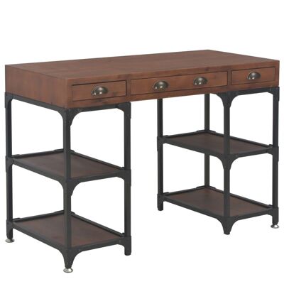 Homestoreking Desk with 3 drawers 110x50x78 cm solid spruce wood