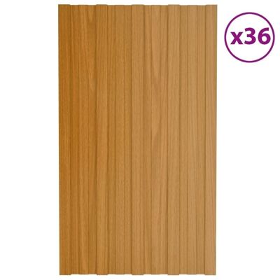 Homestoreking Pannelli tetto 36 pz 80x45 cm acciaio zincato l