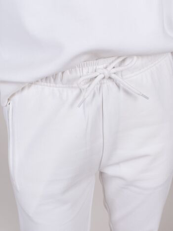 Pantalon de survêtement femme en tencel blanc cassé - VALENCIA 2