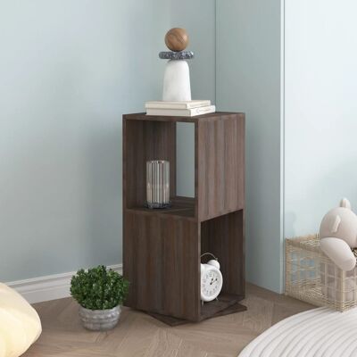 Homestoreking Revolving cabinet 34.5x34.5x75.5 cm chipboard gray and